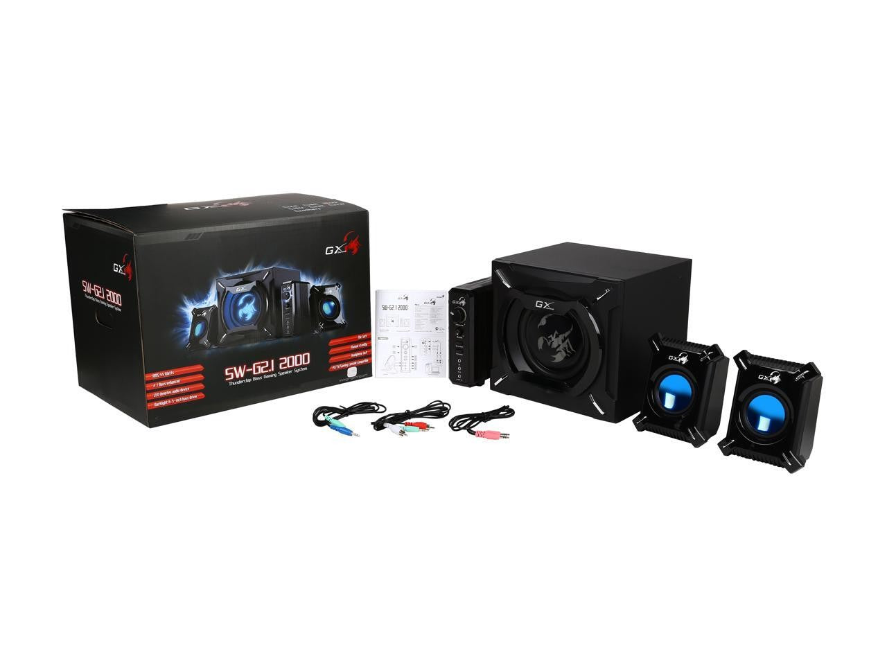 SW-G2.I 1000 Gaming Speaker with subwoofer , 26 watts (RMS)