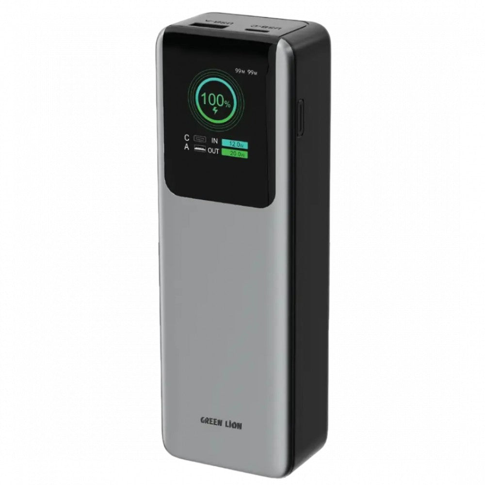 {GNVOLTF20KGY} Green Lion Voltura 20000mAh Powerbank PD100W - Gray