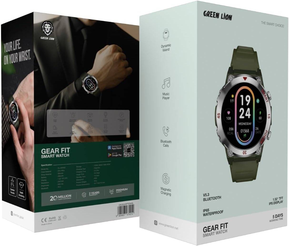 {GNGTFTSWBL} Green Lion GT-FIT Smart Watch - BLUE