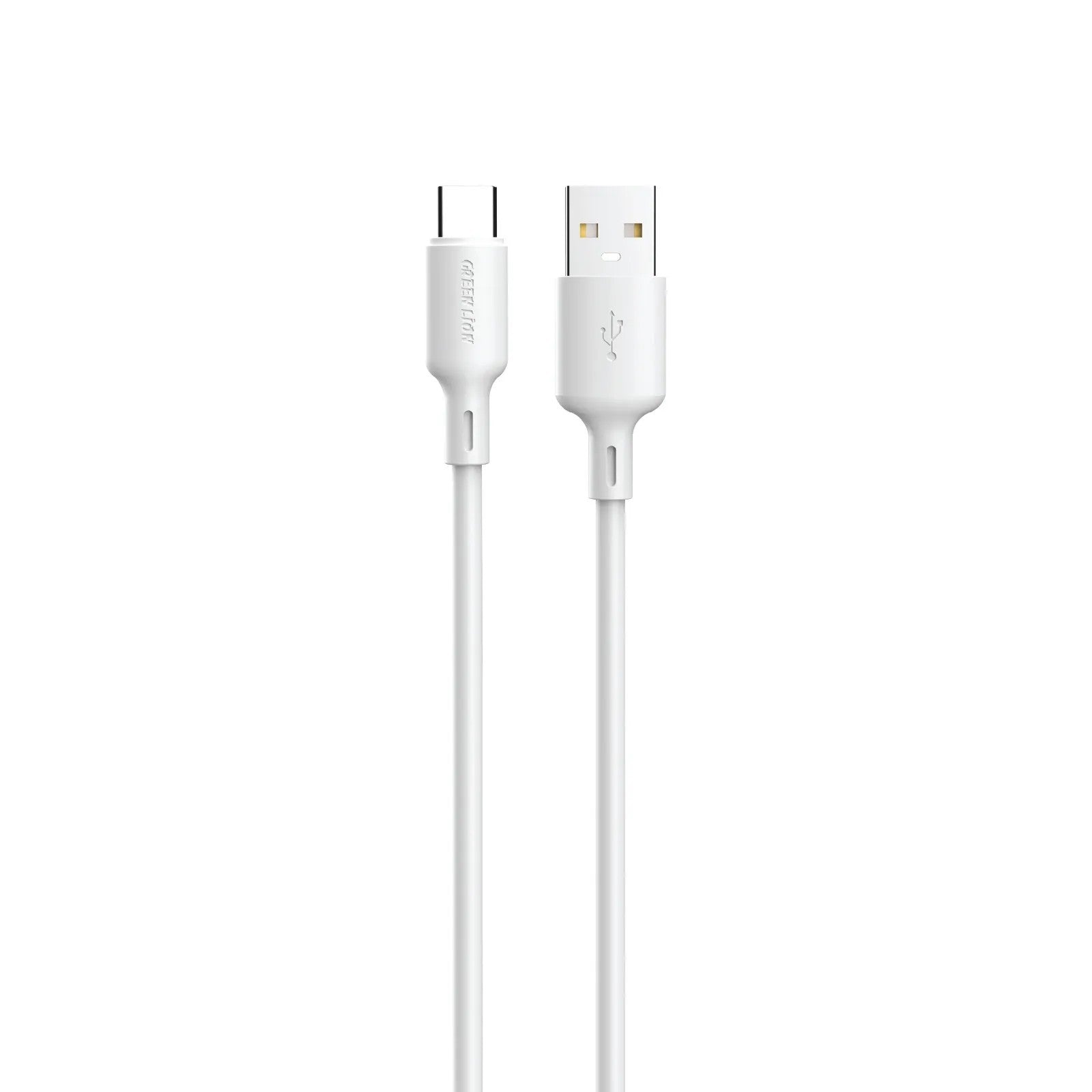 {GN67WC2C1MWH} Green Lion 67W USB-A to USB-C TPE Cable 1mtr - White