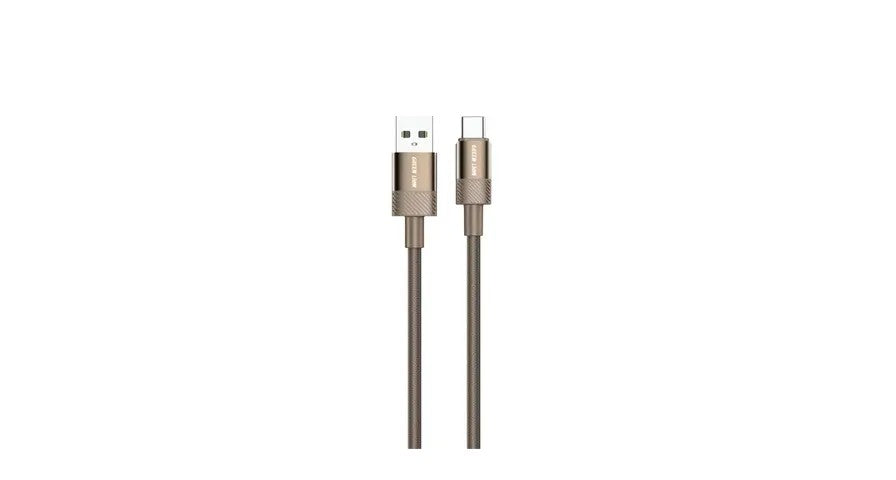 {GNDESUS2UCTI} Green Lion Desert Spark Cable USB-A to USB-C 1M 15W- Desert Titanium