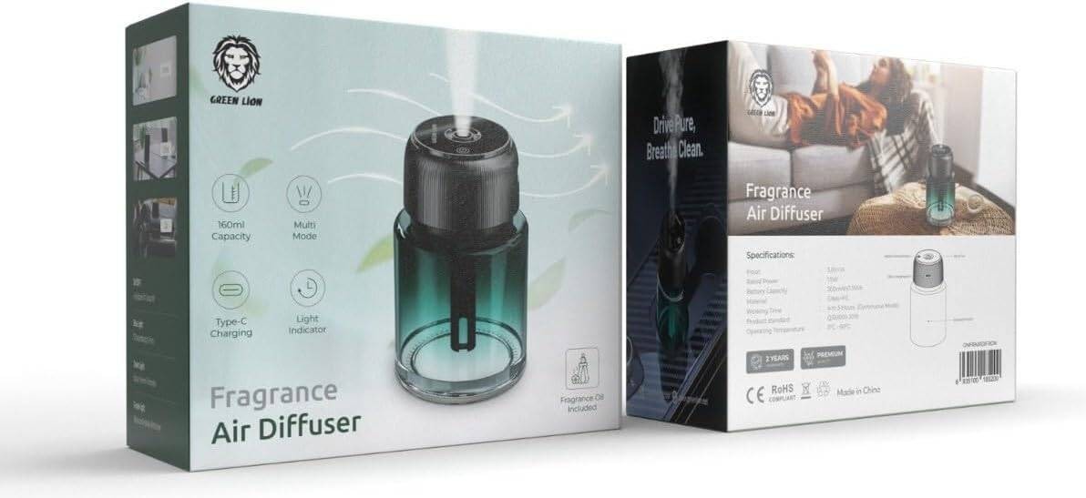 {GNFRAIRDIFRGN} Green Lion Fragrance Air Diffuser - Green