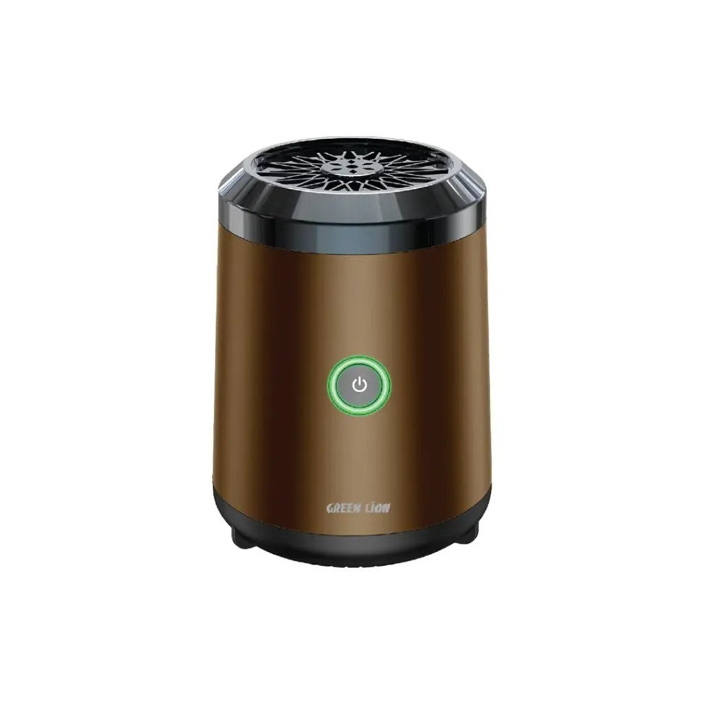 {GNMINBKRLTKI} Green Lion Mini Bakhour Lite Incense Burner - Khaki