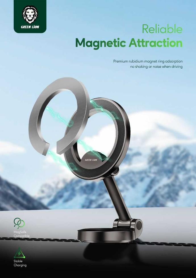 {GNMAGH360CMBK} Green Lion Maghold 360 Car Mount - Black