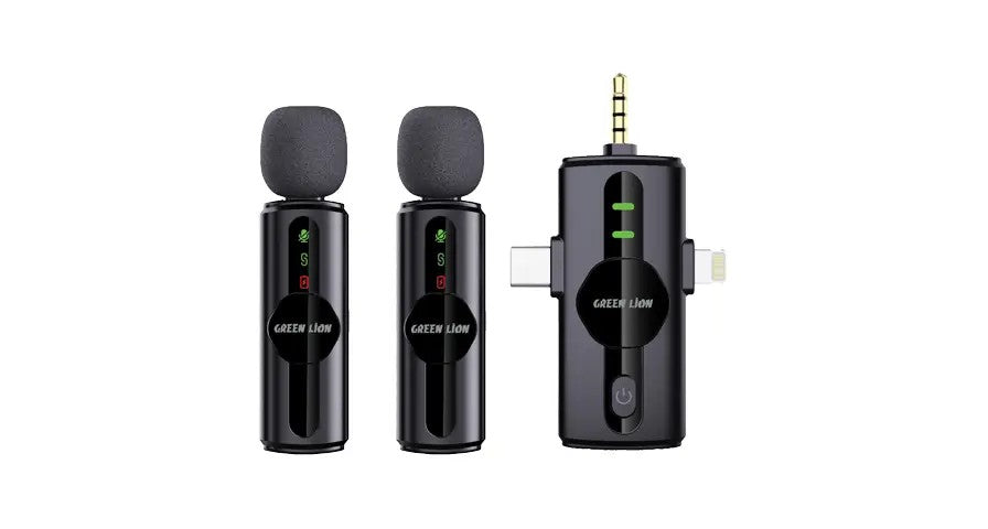 { GNGM80XMICBK} Green Lion GM-80X Microphone 3 In 1 - Black