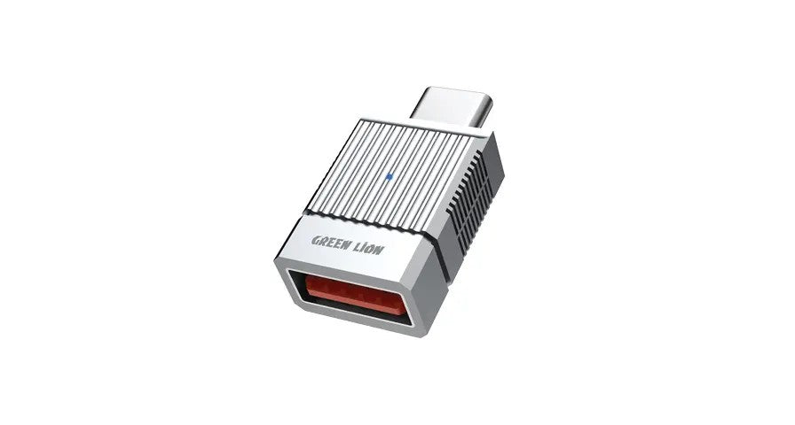 {GN2N1OTCTAGY} Green Lion 2 IN 1 OTG ADAPTER USB-A TO USB-C - GRAY