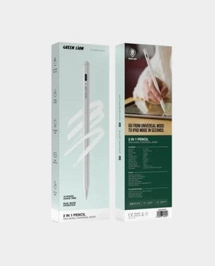 {GN2N1PENWH} Green Lion 2 in 1 Pencil - White