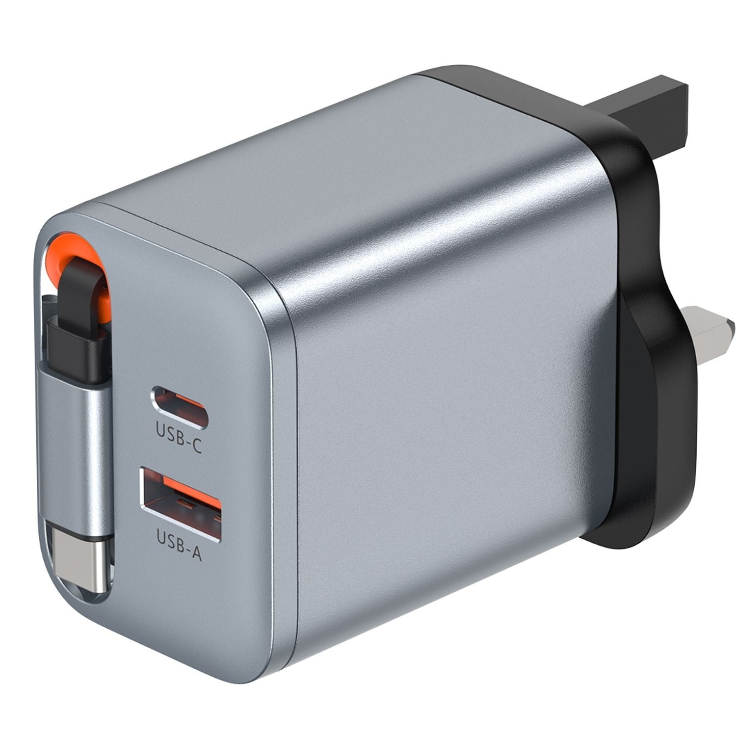 {GNGAN40WEUGY} Green Lion GaNPremium EU Plug PD 40W - Gray
