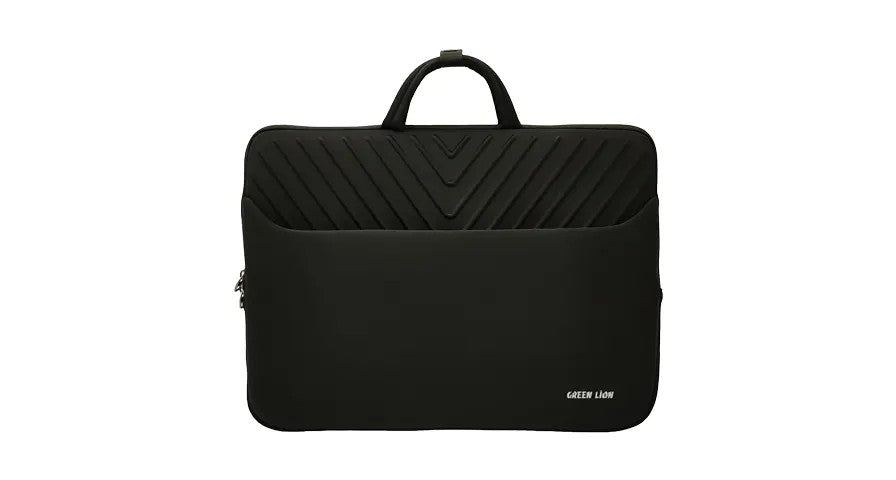 {GNOBTSLVBGBK} Green Lion Orbit Sleeve Laptop Bag - Black