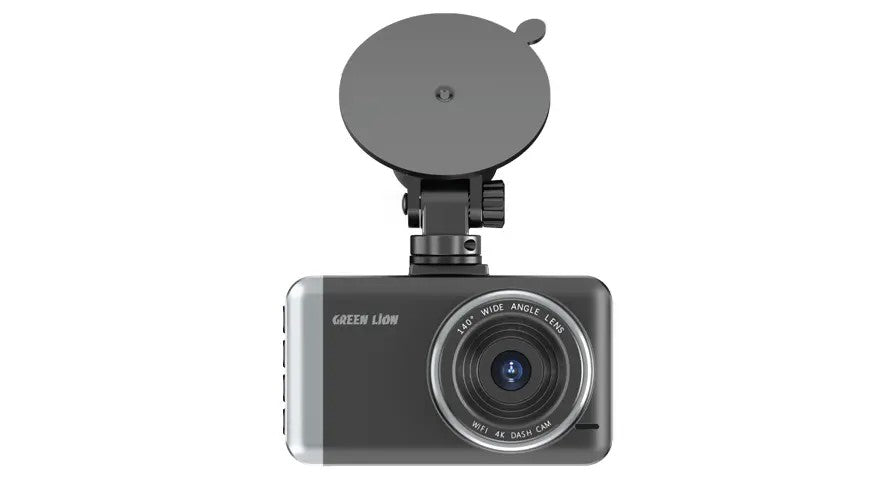 {GNDACAM14PBK} Green Lion Dash Cam Pro Front and Rear - Black