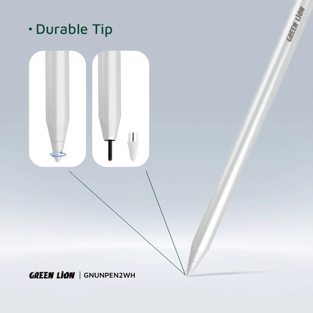 {GNUNPEN2WH} Green Lion Universal Pencil 2 - White