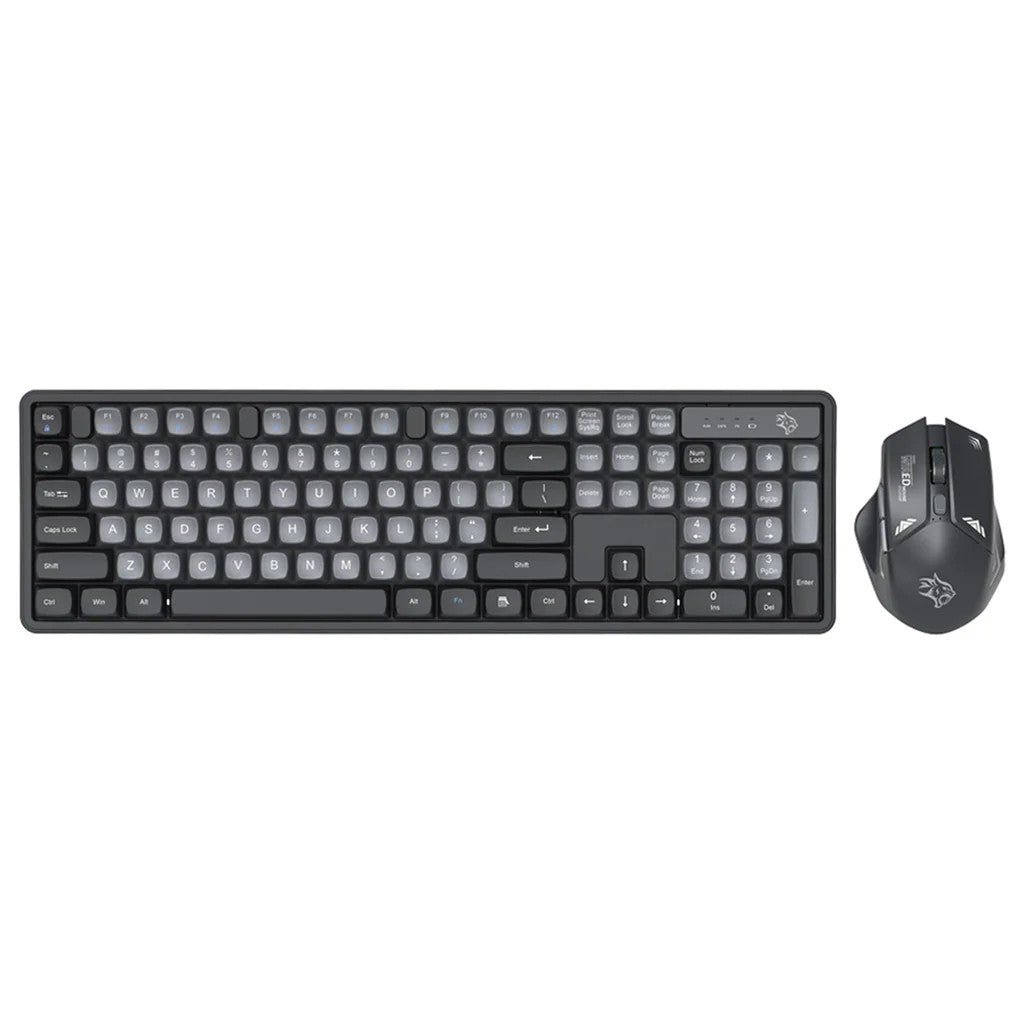 {PDX225-GYA} Porodo Gaming 2.4G and BT Keboard with Mouse DPI 1600 - Grey/A