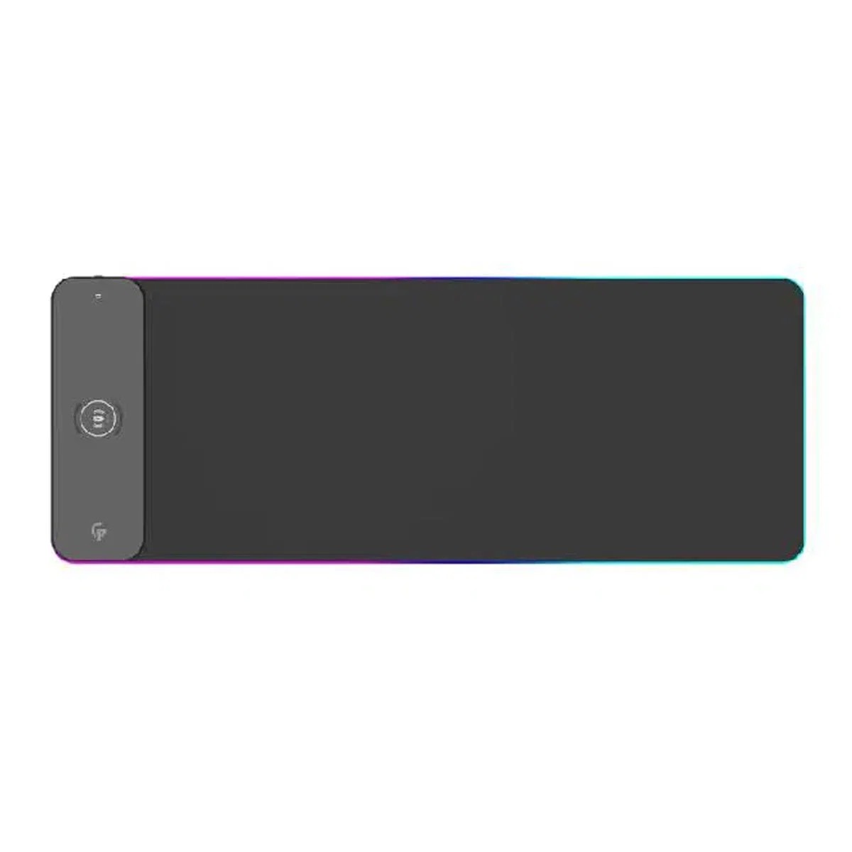 {PDX115-BK} Porodo Gaming RGB MousePad with 15W Wireless Charger - Black