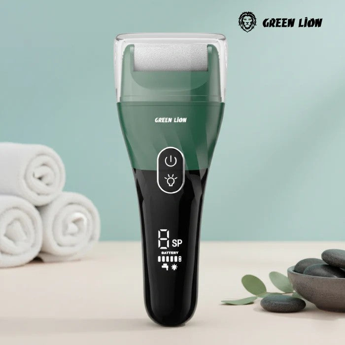 {GNT58CALUSGN} Green Lion Callus Remover - Rechargeable Dead Skin Remover 2500&nbsp;rpm -&nbsp;Green