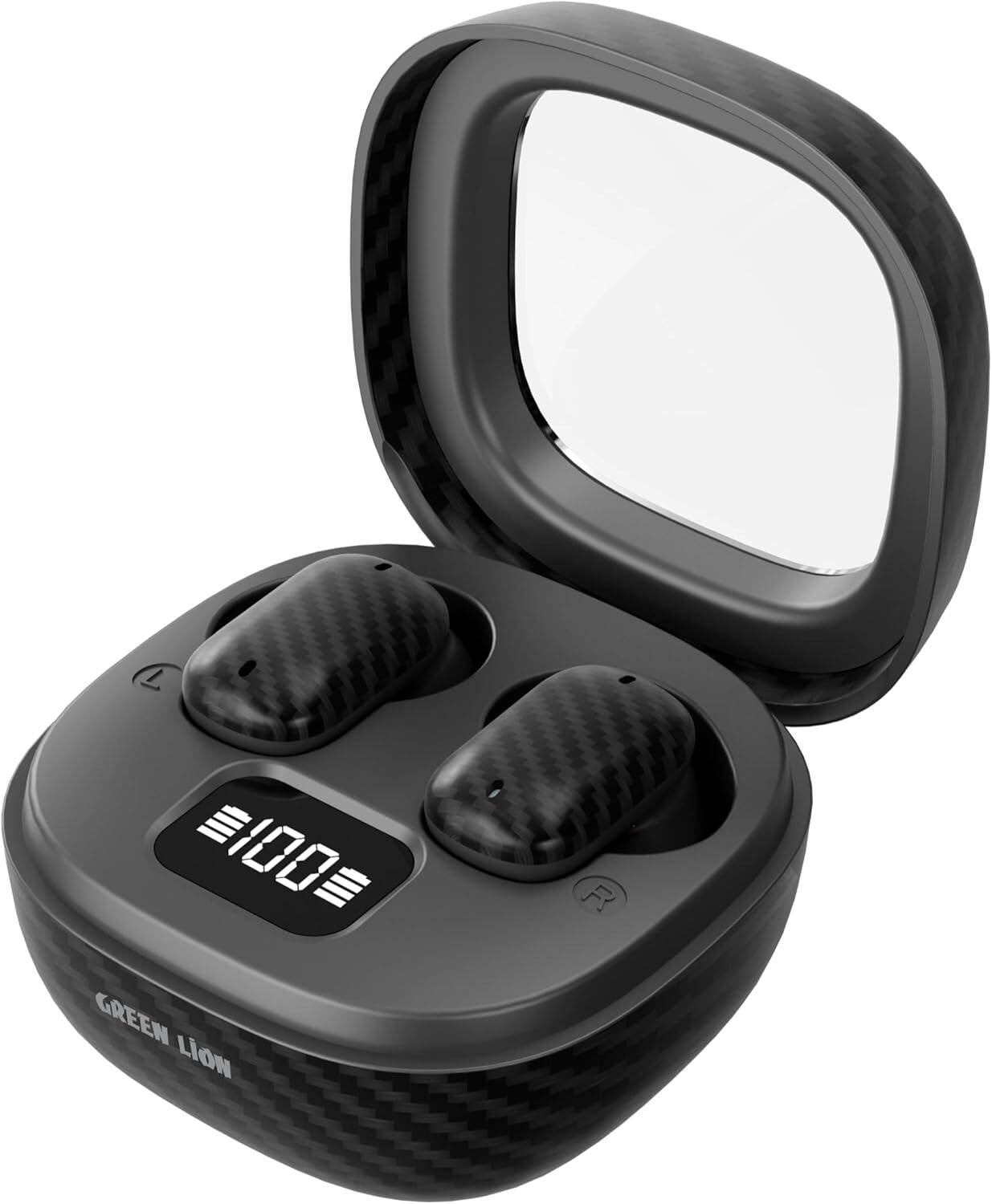 {GNGNVTWSBK} Green Lion Geneva True Wireless&nbsp;Earbuds&nbsp;-&nbsp;Black