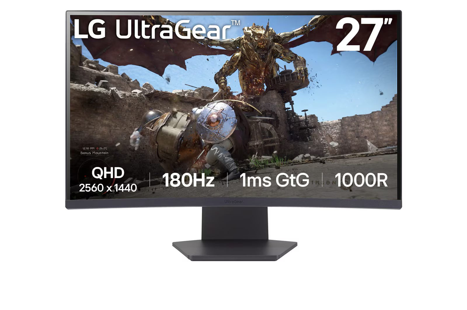 LG 32GS60QC-B. 32" QHD 180HZ CURVED MONITOR