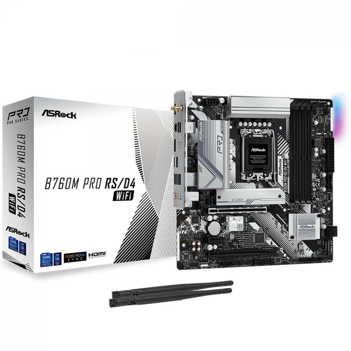 90-MXBKZ0-A0UAYZ ASROCK B760M Pro RS/D4 WiFi mATX