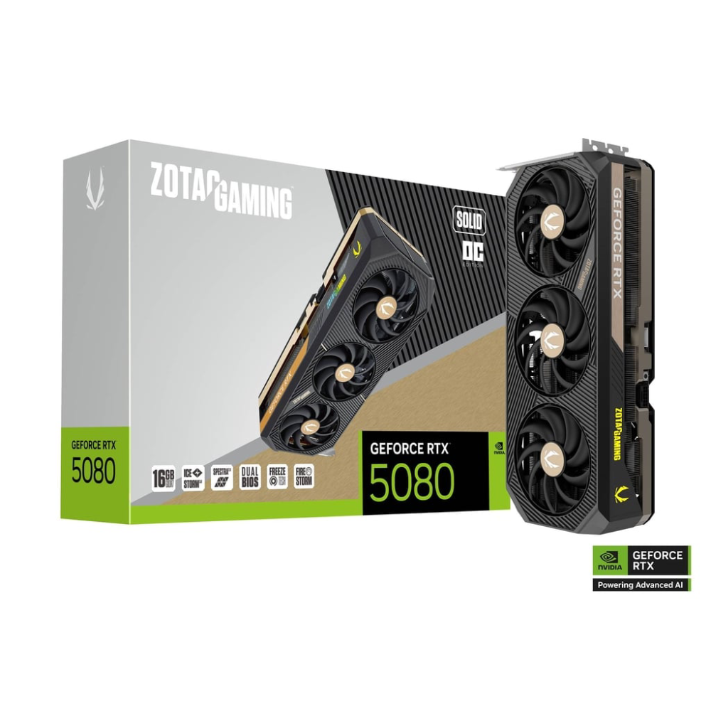 ZOTAC RTX5080 SOLID CORE OC 16GB GDDR7 VGA | ZT- B50800J2-10P