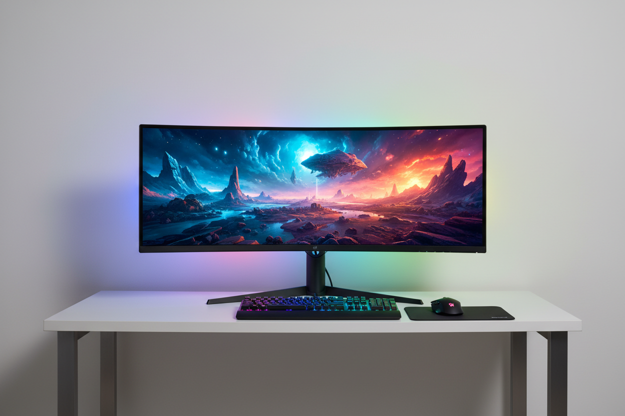 big curved monitor 