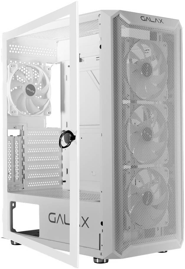 G-CGG7AGWA4B0-GXLG GALAX Revolution-07 WHITE Gaming Case, ATX, 4 Fan