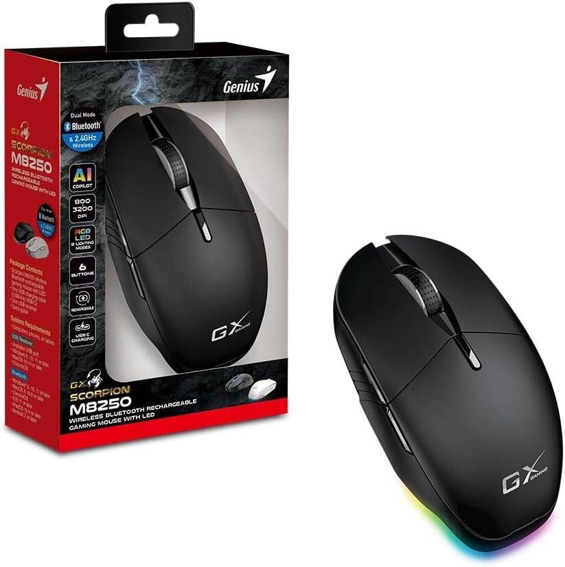 Scorpion M8250 BLACK Gaming Mouse