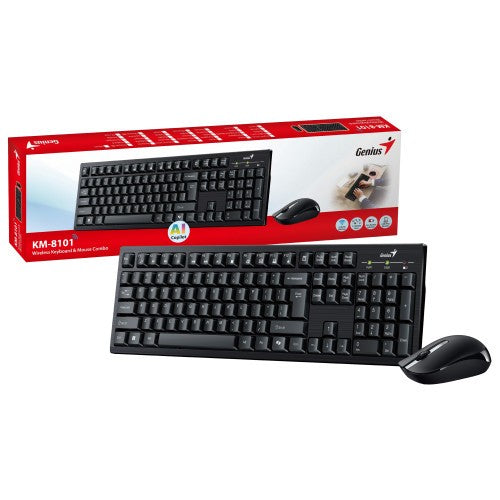 KEYBOARD : KM-8101, BLACK, ARA,2.4GHZ, (KEYBOARD+MOUSE)