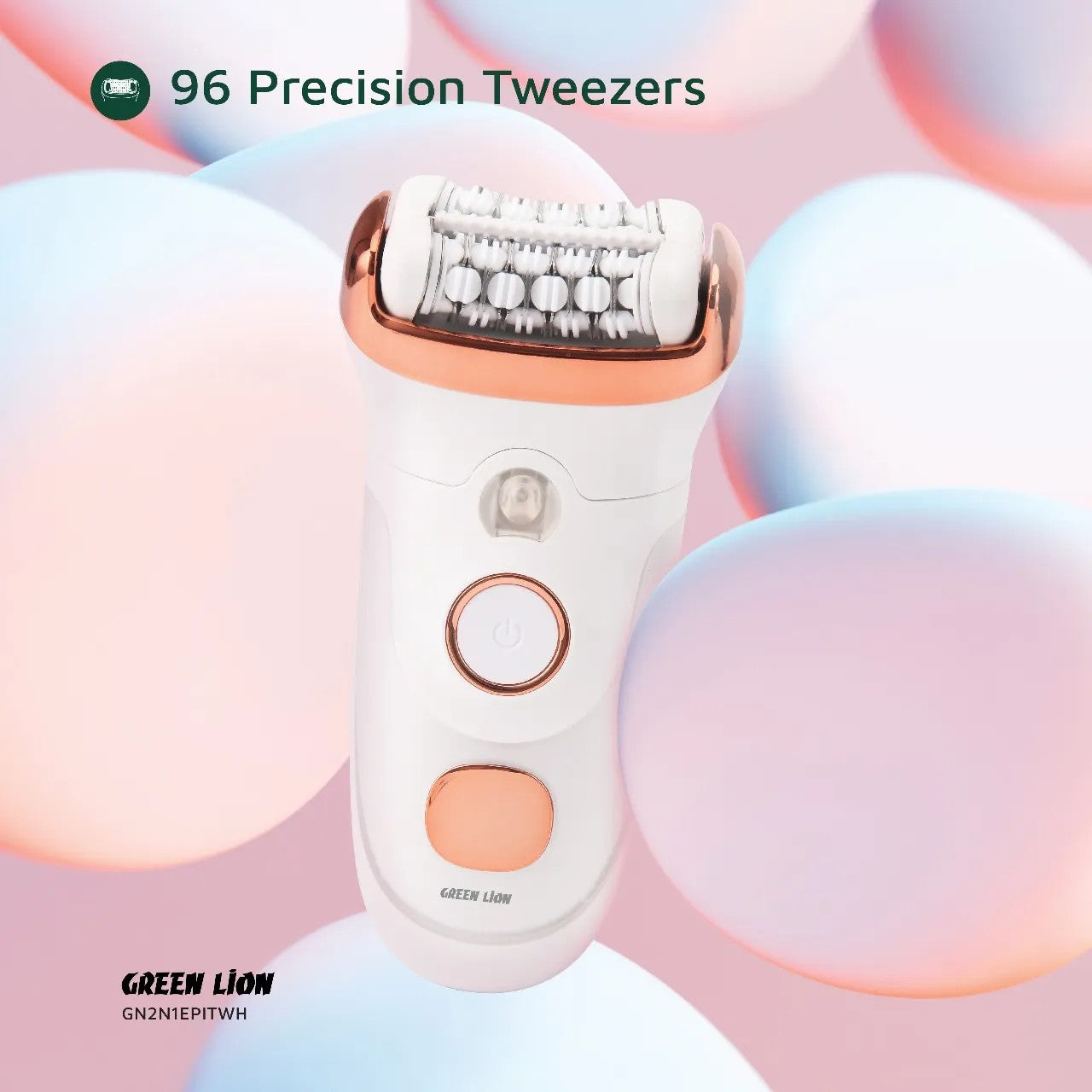 {GN2N1EPITWH} Green Lion 2 in 1 Epilator - Shave, Trim, Epilate - White