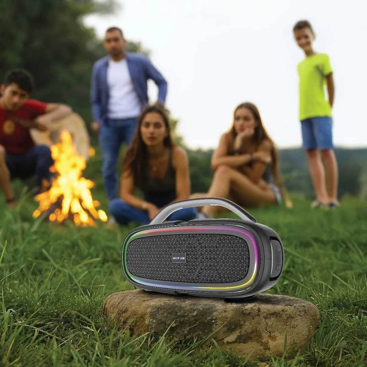 {GNBMPLSSPBK} Green Lion Beam Plus Wireless Speaker - Black