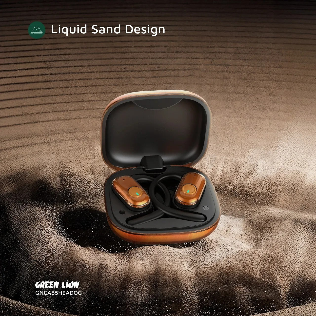 {GNCA85HEADOG} Green Lion CATANIA Open Ear Headphones - Orange