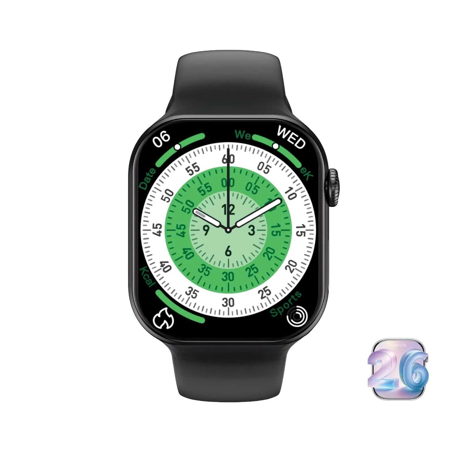 {GNCLTSWT42BK} Green Lion Communicate Lite 42 Smart Watch - 42mm - Black