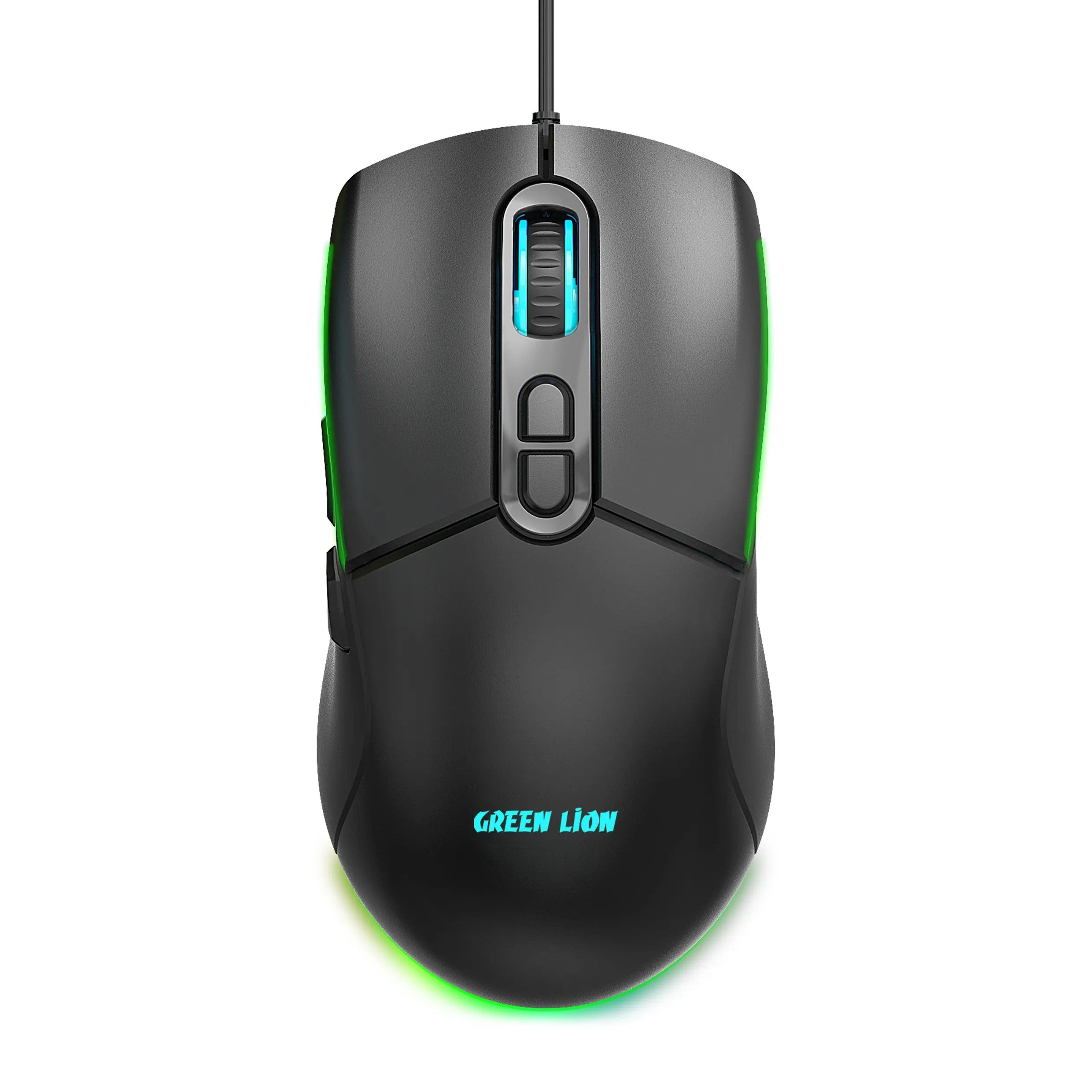 {GNGKM4KKEYBK} Green Lion GK-400 RGB Gaming Keyboard + Mouse - Black