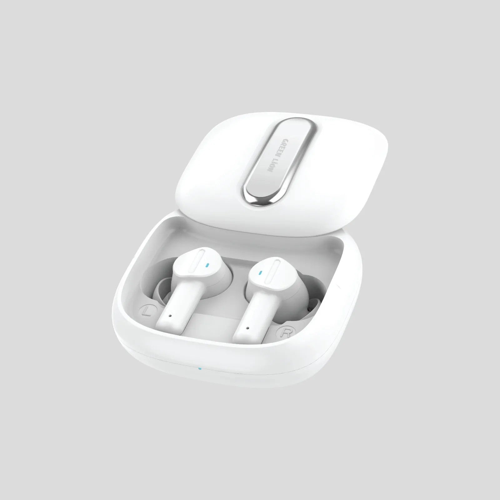 {GNHRBUD49WH} Green Lion Harmonic True Wireless Earbuds - White