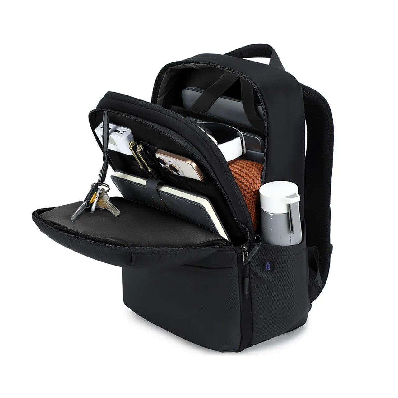 {GNSMBABAGBK} Green Lion Smithfield Laptop Backpack - Black