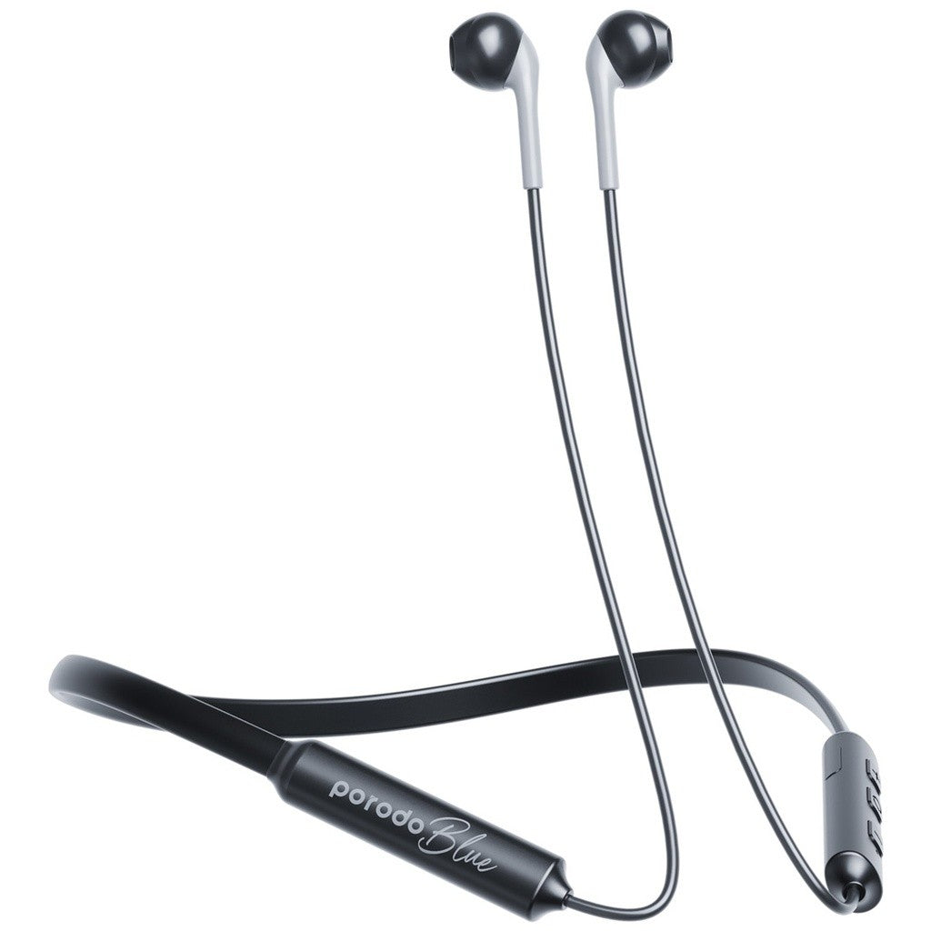 {PB-NKBAB-BK} Porodo Blue ENC Neckband Apple Buds Earphones - Black