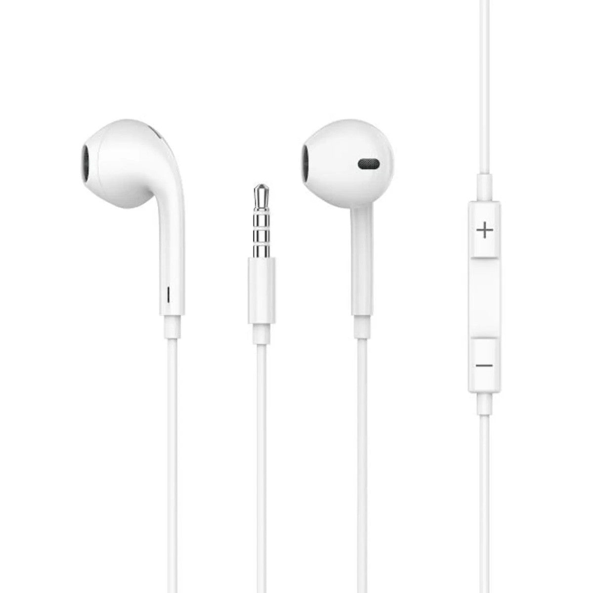 {PB-STOAEP-WH} Porodo Blue Stereo Earphones with Aux Connector 3.5mm - White