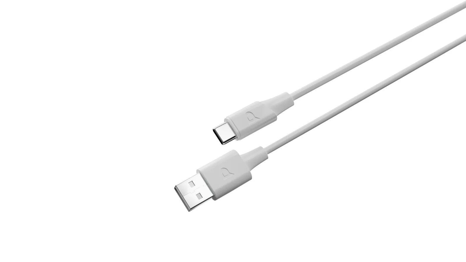 {PCAB015WH} Powerology USB-A to USB-C TPE Jacket Over-Molded Cable 1.2 Meter - White