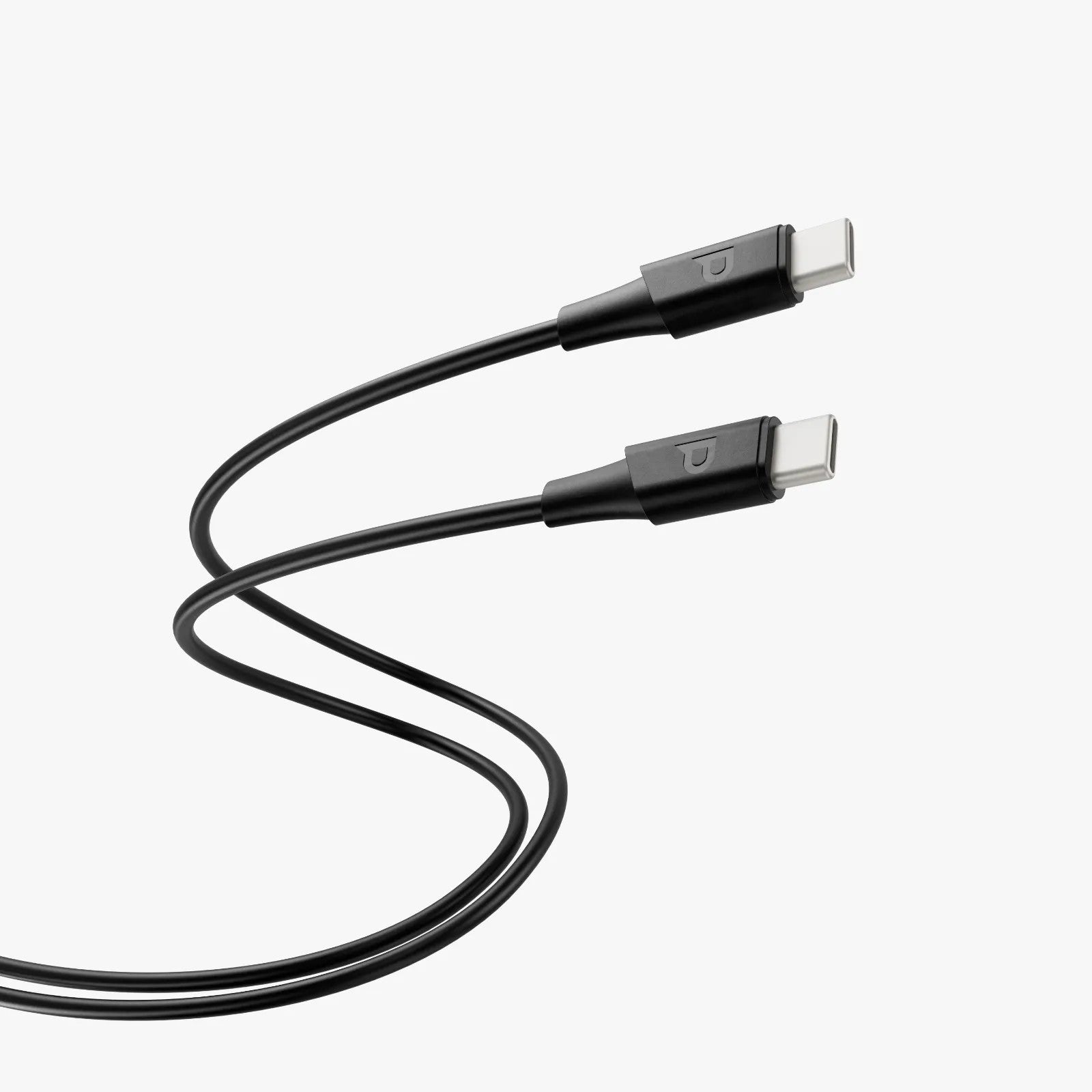 {PCAB017BK} Powerology 100W USB-C to USB-C V3.1 5G TPE Jacket Over-Molded Cable 2 Meter - Black