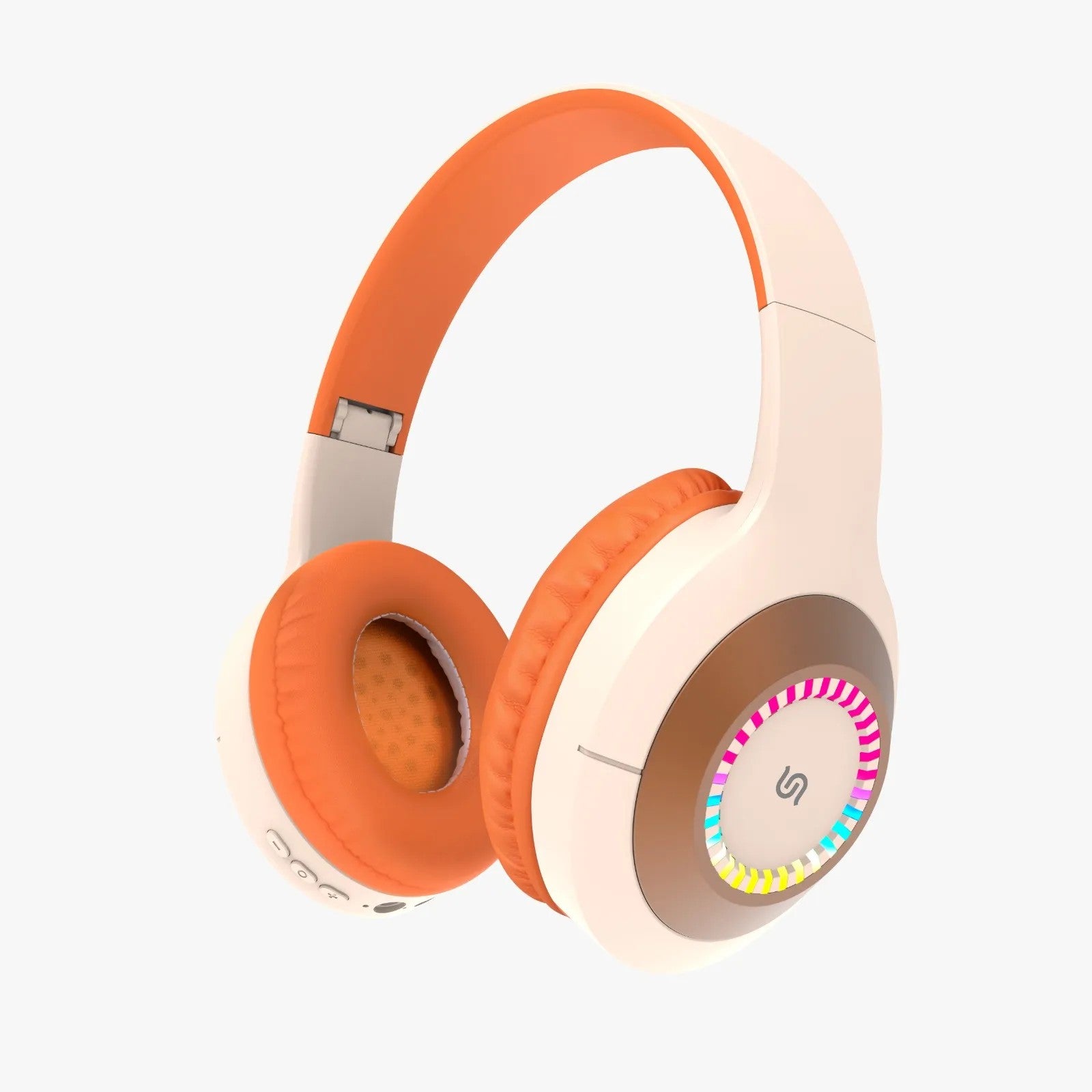 {PD-STWLEP028-BGOG} Porodo Soundtec Kids Bluetooth Headphone 200mAh - Beige/Orange