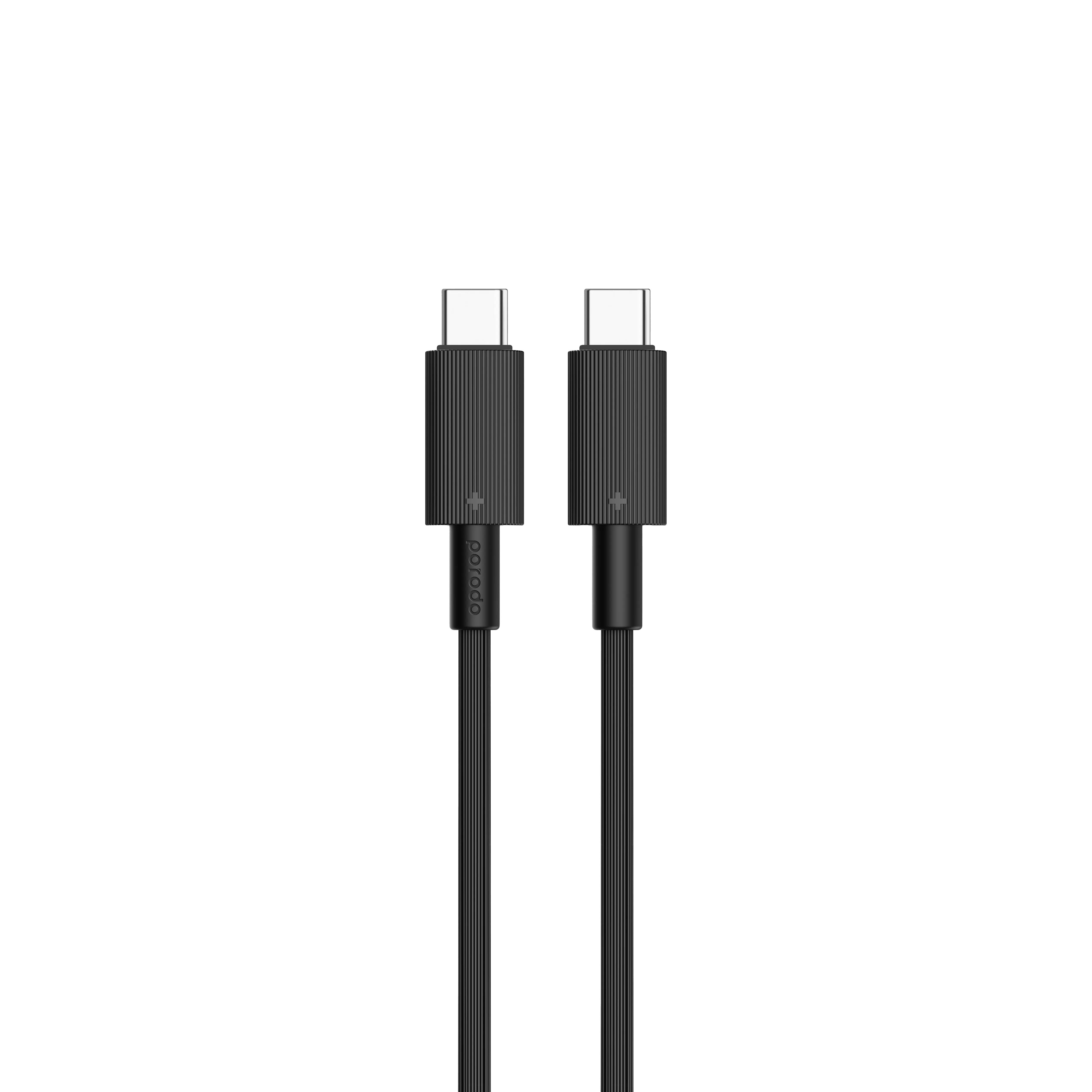 {PDCBL0003BK} Porodo Type-C to C PVC Cable 1.2m - Black