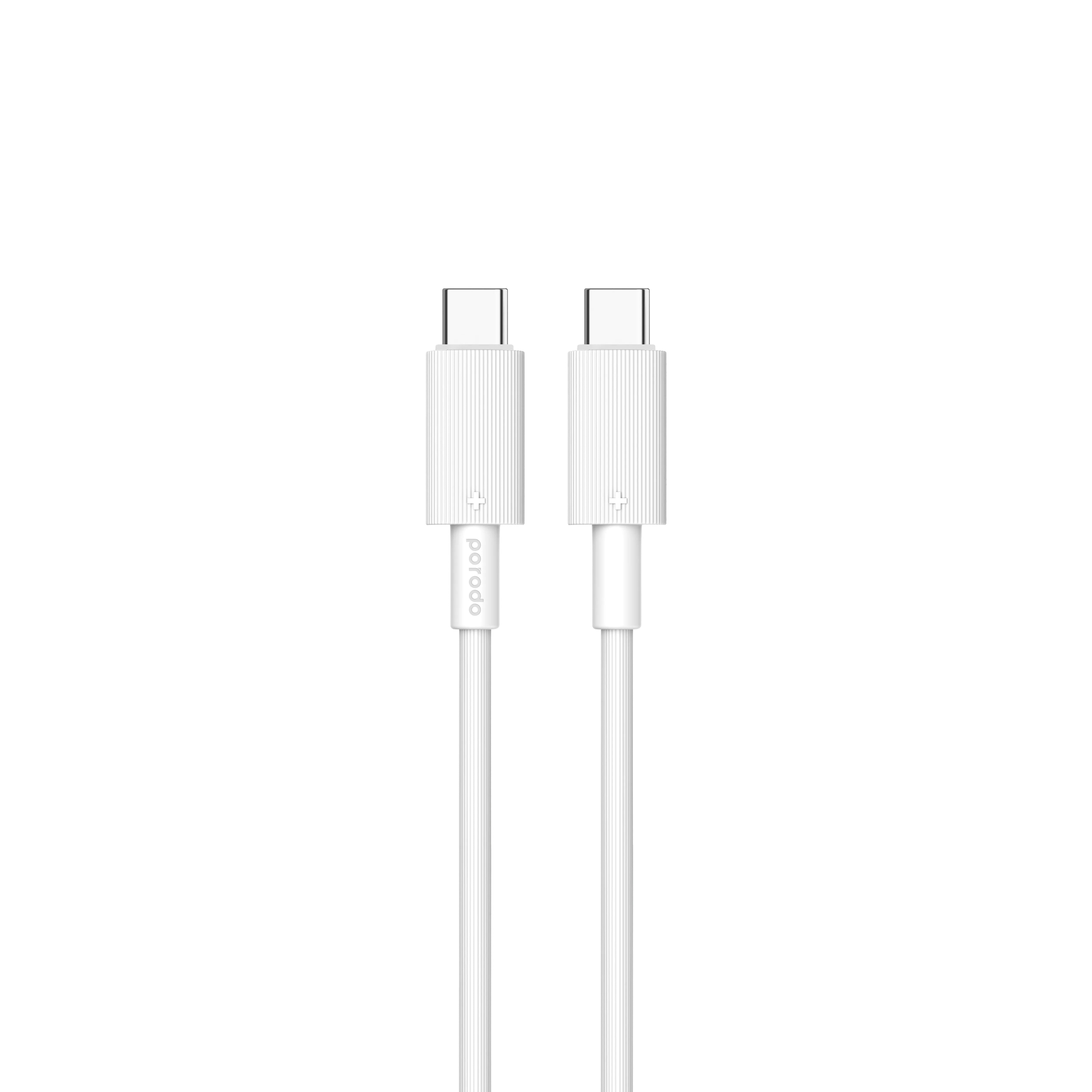 {PDCBL0003WH} Porodo Type-C to C PVC Cable 1.2m - White