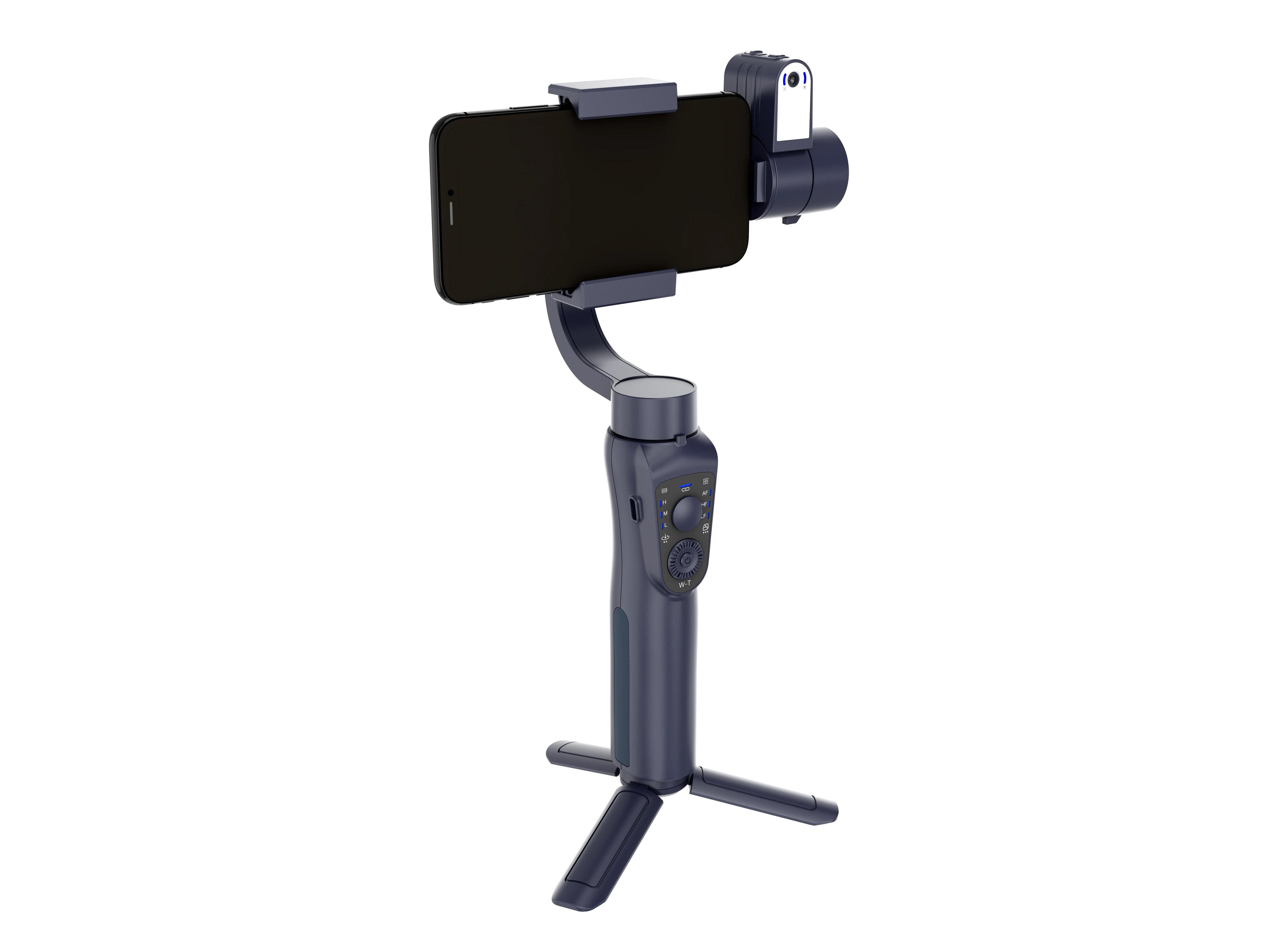 {PDLFST035BK} Porodo Anti-Shake Gimbal Gimbal with AI Tracker - Black