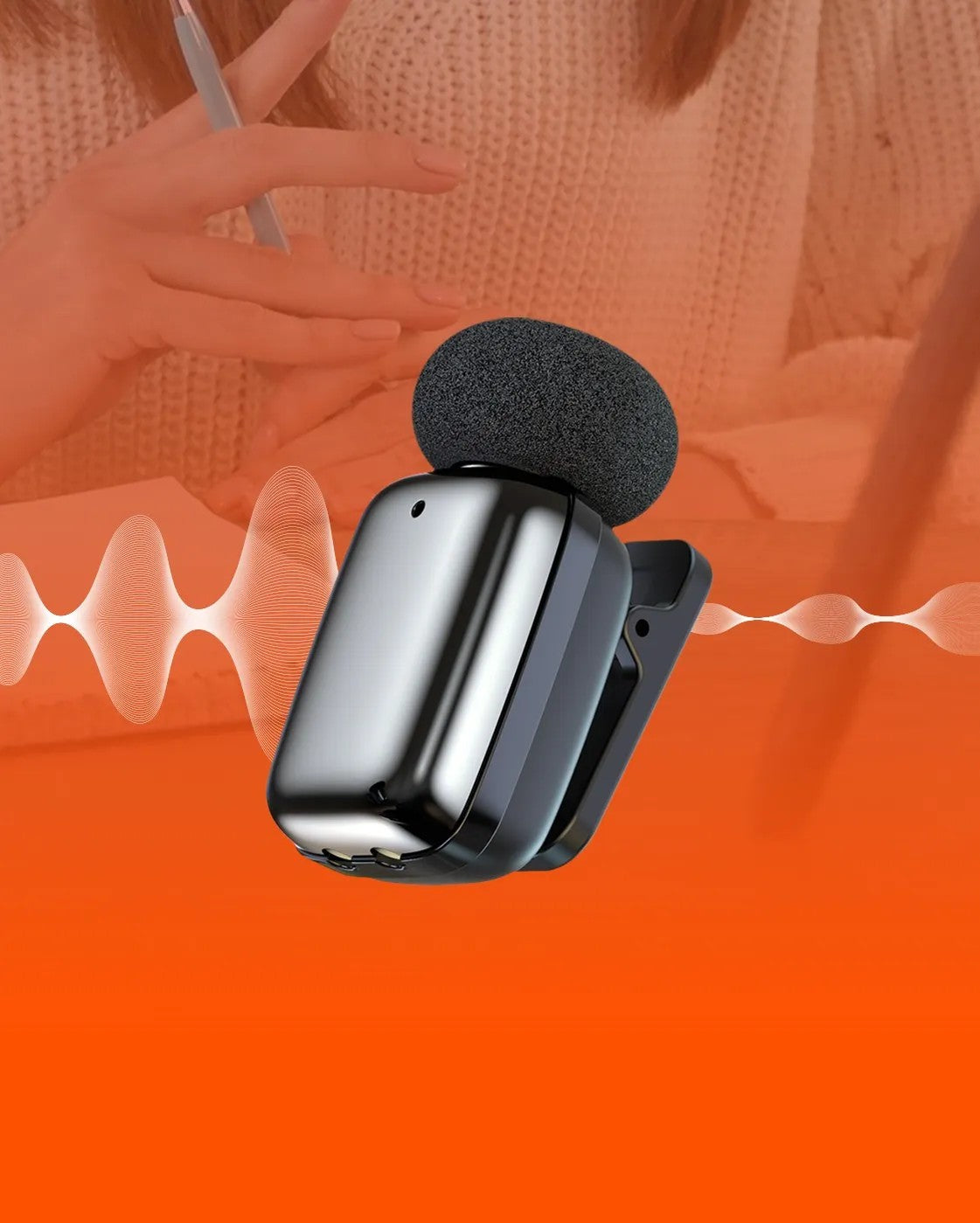 {PDLFST189BK} Porodo Microphone 60mAh Lightning port - Black
