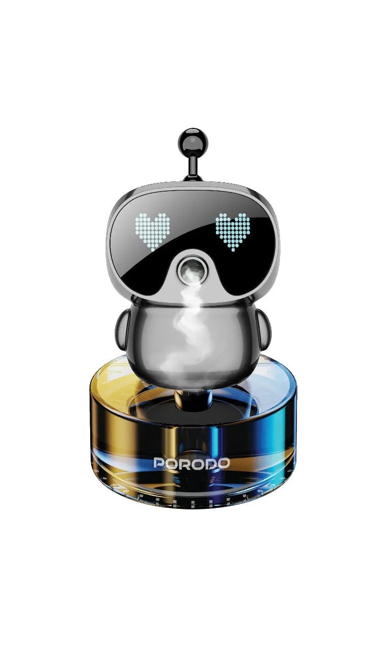{PDLSLN2219GY} PORODO LIFESTYLE SMART AROMA DIFFUSER WITH PIXEL DISPLAY - Gray