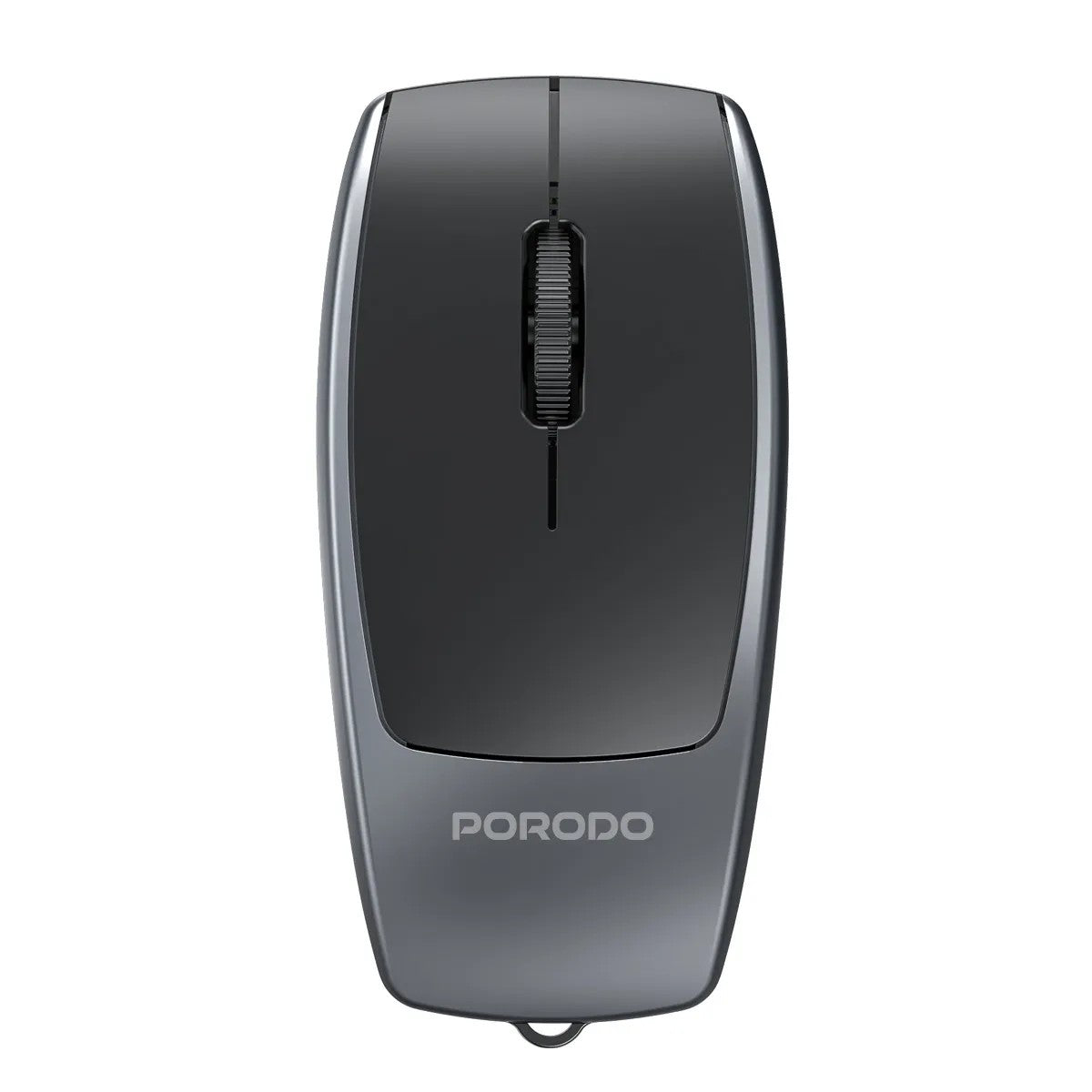 {PDM109BK} Porodo Bluetooth Mouse with Card Reader+Type-C Charging - Black