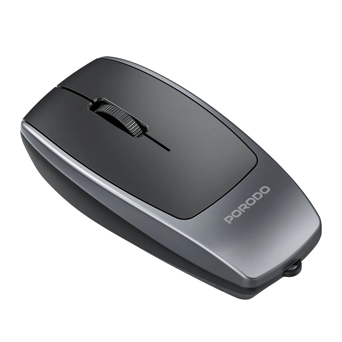 {PDM109BK} Porodo Bluetooth Mouse with Card Reader+Type-C Charging - Black