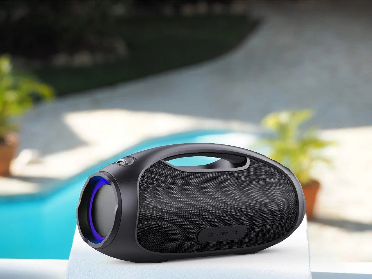 {PDSTS244ABK} Porodo Soundtec 60W Portable Speaker - Black