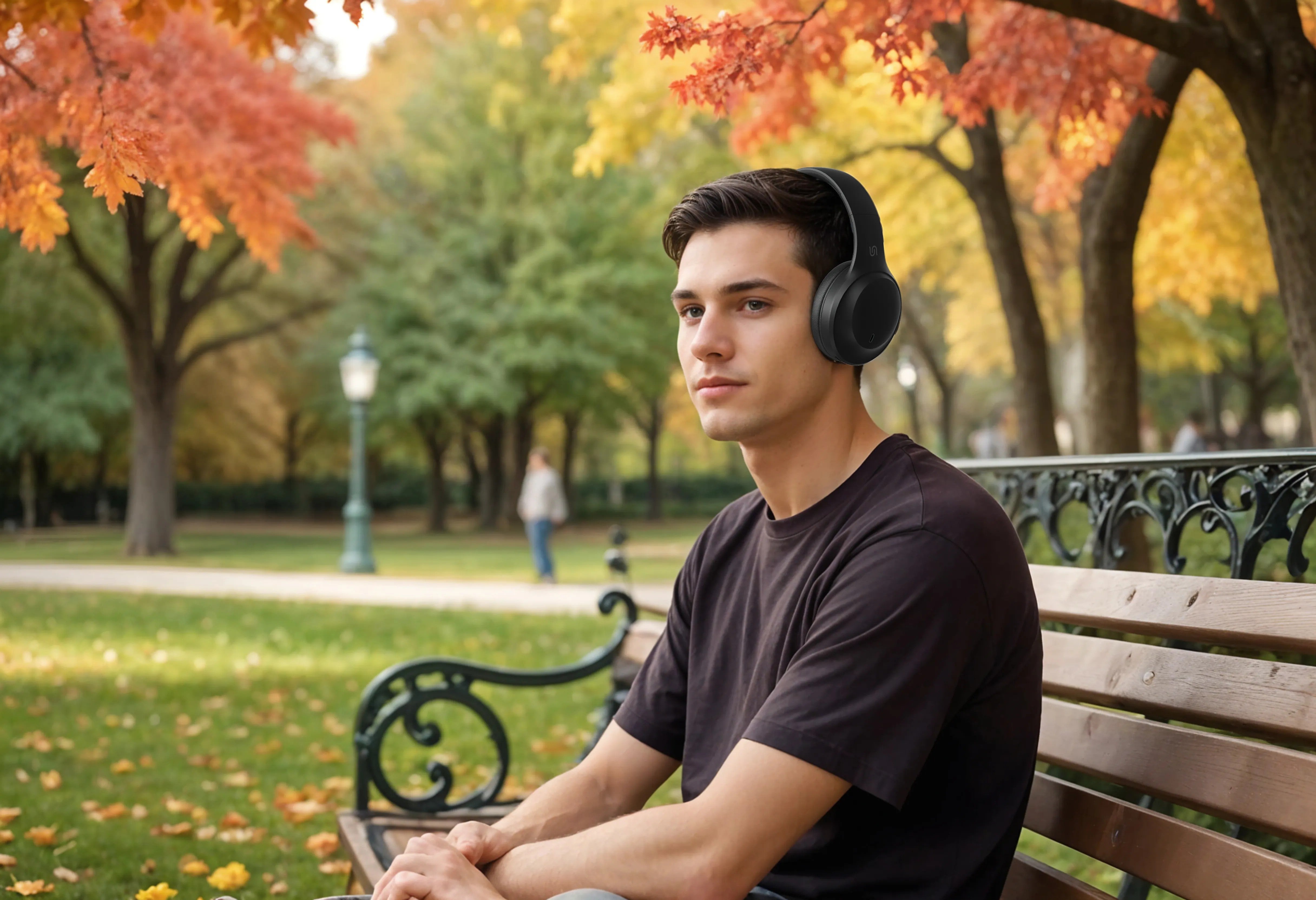 {PDSTWLEP038BK} Porodo Soundtec Wireless Headphones - Black