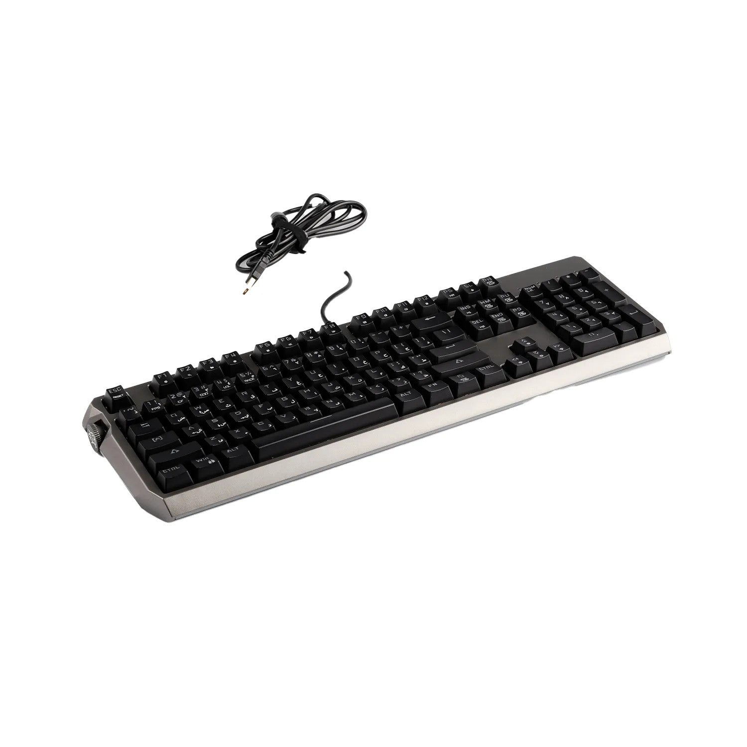 {PDX219-RSW} Porodo Gaming Wired Mechanical Gaming Keyboard with Gateron Pro Switch (Red) - Black