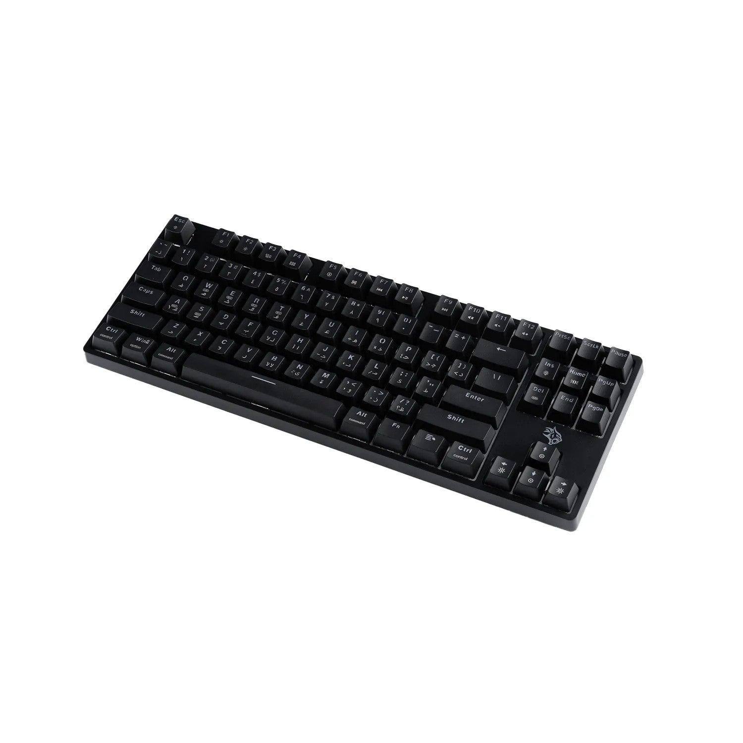 {PDX220-RSW} Porodo Gaming 3in1 Wireless Mechanical Keyboard TKL Gateron Pro Switch (Red) - Black