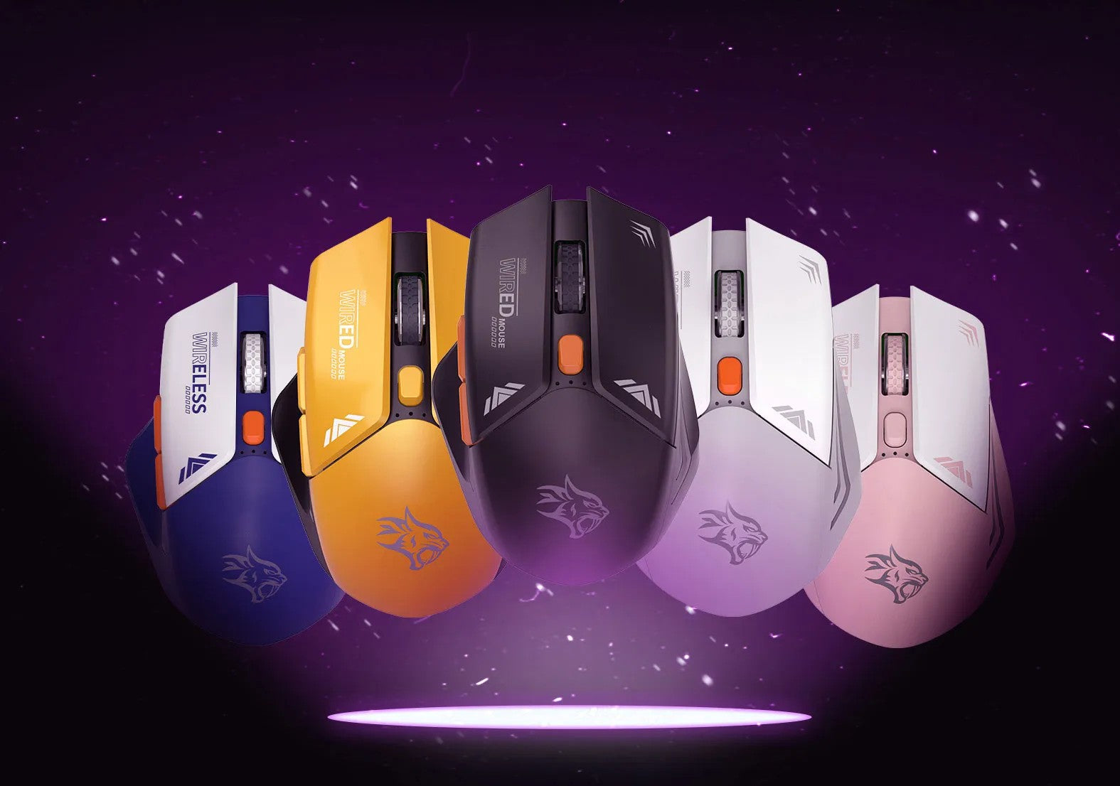 {PDX323BK} Porodo Gaming 2in1 2.4G Wireless Mouse DPI 1600 - Black